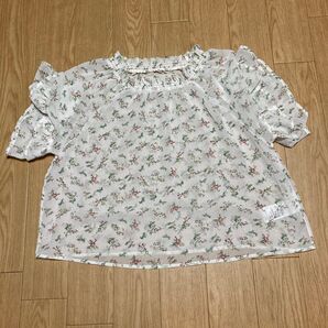 Tシャツ 半袖 カットソー ゆったり トップス 半袖Tシャツ 花柄