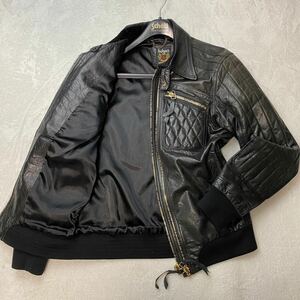  ultimate beautiful goods Schott N.Y.C Schott Classic Racer putty do rider's jacket leather jacket collar attaching ram leather sheep leather black black 3171009