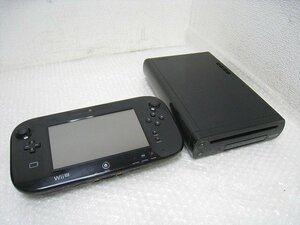 PK17399S★任天堂★WiiU本体 32GB ゲームパッド付 クロ★WUP-101 WUP-010★ジャンク★