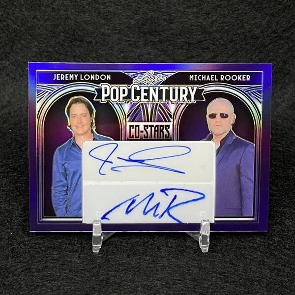 2024 Leaf Pop Century Michael Rooker / Jeremy London DUAL 直筆サインカード マイケル・ルーカー MARVEL auto モール・ラッツ topps