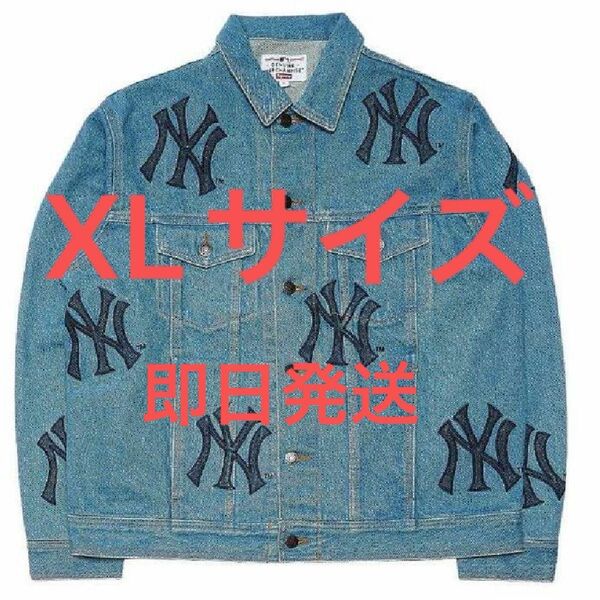 Supreme New York Yankees Denim Trucker Jacket "Blue"
