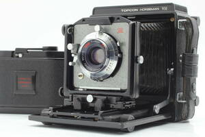 トプコン TOPCON HORSEMAN VH w/10EX 120 Film Folder 90mm f5.6 Lens 中判フィルムカメラ 取扱説明書付き シャッター全速OK！