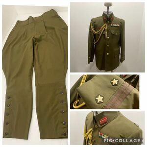 D(0605s4)*1 jpy start! replica large Japan . country old Japan land army military uniform top and bottom collection outer garment slacks costume play clothes . costume military 