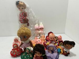 D(0604x1) 人形 アンティーク コレクション ソフビ おもちゃ キューピー ドール 当時物 女の子 まとめ 15点以上