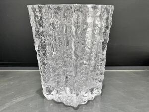 D(607k9) kAGAMI CRISTAL カガミクリスタル ガラス フラワーベース 花器 花瓶 インテリア 重量 約14kg