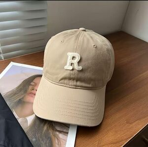 レディース ベースボールキャップ 帽子 Lサイズ CAP 英字ロゴ R おしゃれ 日除け カジュアル ストリート 韓国系 