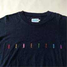 90’s UNITED COLORS OF BENETTON ベネトン ロゴ刺繍 Tシャツ_画像1