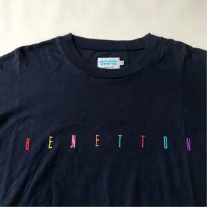 90’s UNITED COLORS OF BENETTON ベネトン ロゴ刺繍 Tシャツ