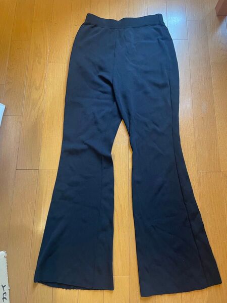 SLY リブフレアパンツ