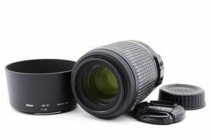 【フード付き】 Nikon ニコン AF-S NIKKOR 55-200mm F4-5.6G ED VR レンズ デジタル一眼カメラ #1566B