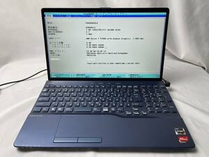 *1 jpy ~ start! Fujitsu LIFEBOOK AH50/G2 *AMD Ryzen 7 5700U @ 1.80GHz * memory 8GB/SSD256GB/Blu-ray *BIOS start-up possible [ junk ]1083