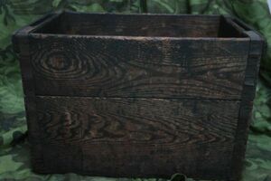 Sam 1771 古道具 古い 工場の木箱 インダストリアル ミリタリー 軍物 軍モノ ビンテージ 軍用