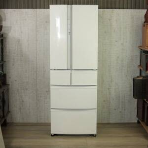 ∇164 【引取歓迎】20年製 三菱 6ドア冷蔵庫 MR-R46F-W1　462L