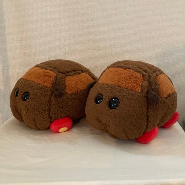 PUI PUI モルカー テディ2匹セット ほっこりいやされ でっかいぬいぐるみ