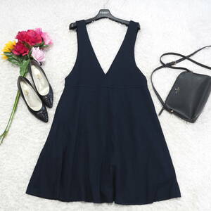 G8165* Kumikyoku k Miki .k*A line * no sleeve * One-piece * navy blue navy *3