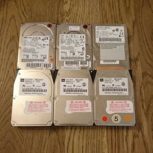  low capacity IDE 2.5 -inch HDD 6 piece set 
