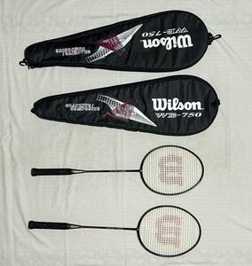 bato Minton racket WILSON WB-750 ( case attaching :2 pcs set )
