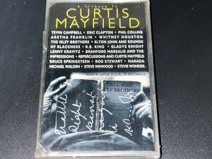 A Tribute To Curtis Mayfield import cassette tape unopened 