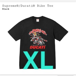 XL supreme Ducati bike tee black シュプリーム デュカティ バイク ブラック