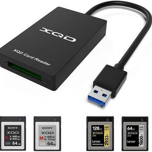 XQD カードリーダー XQDアダプター ソニー (SONY)M/Gメモリーカード Lexar USBマークカードに対応 USB3.0 高速転送