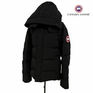 CANADA GOOSE ダウンジャケット カナダグース ブラック M サイズ　メンズ　黒　ワッペン　フード　パーカー　上着