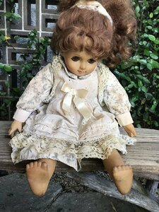 ★　西洋人形　西洋ドール　人形　ビスクドール　ビンテージ　着せ替え人形　アンティーク　vintage　女の子　文化人形　眠り人形　少女