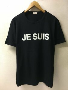 ◆NAISSANCE ネサーンス JE SUIS プリント Tシャツ 黒　サイズL