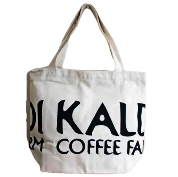 KALDI COFFEE FARM 新品未使用 カルディ オリジナル大きめトートバッグ キャンバストートバッグ 白 生地