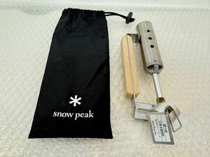 三859☆【中古品】snowpeak スノーピーク バーナー フォールディングトーチ GT-110 アウトドア キャンプ用品 BBQ 数回使用のみ☆