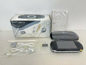  three 809*[ present condition goods ]PSP-1000 PlayStation Poe ta blue black lack of equipped *