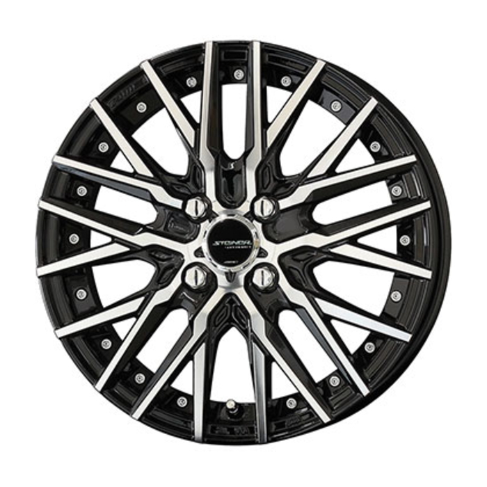 業販品 TOYO TRANPATH mpZ 175/65R14 STEINER CVX ブラックポリッシュ 14インチ 4.5J+45 4H-100 4本