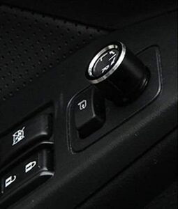 デザイン性UP♪ ブラック ドアミラー スイッチ カバー スバル WRX STI VAB タイプS S207 NBRチャレンジパッケージ イエローエディション