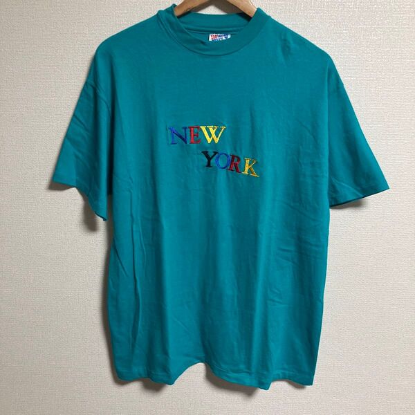 90s ビンテージ Hanes Beefy New York ロゴ Tシャツ Usa製 Lサイズ