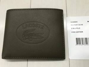 新品☆LACOSTE ラコステ 牛革 札入れ プレゼントに最適♪