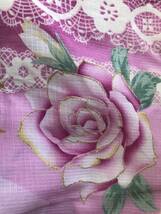 浴衣 ピンクに、薔薇の花柄 新品_画像2