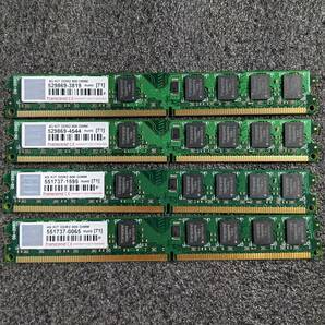 【中古】DDR2メモリ 8GB(2GB4枚組) Transcend JM4GDDR2-8K [DDR2-800 PC2-6400]