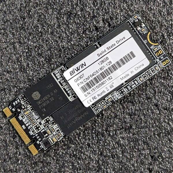 【中古】BIWIN 128GB [M.2 SATA 2260]