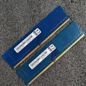【中古】DDR4メモリ 8GB(4GB2枚組) RAMAXEL RMUA5120ME86H9F-2666 [DDR4-2666 PC4-21300]