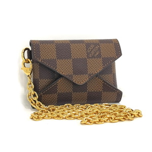 【中古】LOUIS VUITTON ポシェット キリガミ コインケース ダミエ エベヌ N60285