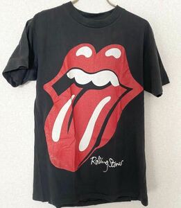 Rolling Stones ローリングストーンズ 90半袖Tシャツ ブラック 黒 メンズ TOKYO 1990 夏　ツアー　90s Ｍ　vintage ヴィンテージ　当時物