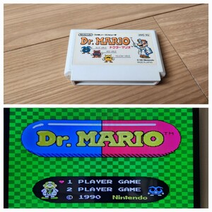 ドクターマリオ Dr mario【動作確認済み】ファミコン FC①【同梱可能】ソフト 希少 レア カセット レトロ ゲーム 昭和 ゲーム