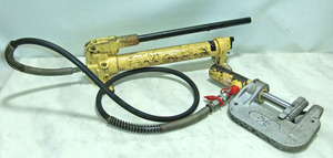 おすすめ商品◎油圧ポンプ パイプ断水機ヘッド 鋼管でも可能【動作 確認済】 中古品