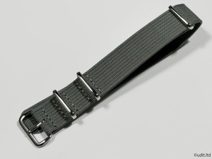  rug width :20mm ribbed high quality NATO strap color gray wristwatch belt nylon band fabric for watch band rib