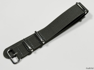  ковер ширина :20mm ребристый высокое качество NATO ремешок цвет : темно-серый наручные часы ремень нейлон частота ткань rib