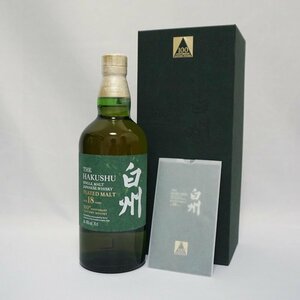 1 иен ~[ не . штекер ]SUNTORY Suntory белый .pi-tedo malt 18 год 100 anniversary commemoration за границей ограниченный товар 48% HAKUSHU PEATED SUNTORY коробка * брошюра есть бесплатная доставка 