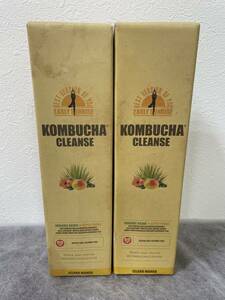 [8821] unused KOMBUCHA CLEANSE navy blue b tea k lens 2 pcs set 720ml drink best-before date 2024 year 11 month 