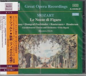 [2CD/Naxos]モーツァルト:歌劇「フィガロの結婚」全曲/A.マイルドメイ(s)他&F.ブッシュ&グラインドボーン音楽祭管弦楽団 1934-1935