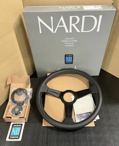  with translation free shipping Nardi steering wheel black leather 340mm black spoke N341[8]