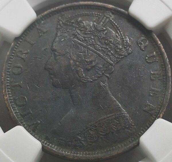 【決算セールVF】NGC　1901H 　イギリス英領香港　1セント　ヴィクトリア　　銅貨硬貨 　特年　暗記H
