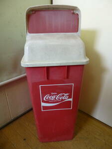 ◇昭和レトロ 当時物 コカコーラ Coca-Cola ダストボックス ゴミ箱 ごみ入れ マグネット付き 検索 アンティーク ドリンク グッズ 非売品